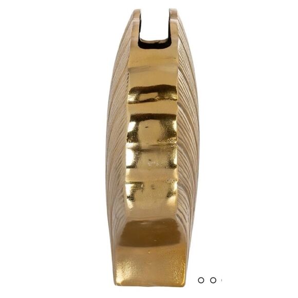 MCM OROA Gold Seashell Vase / New - Picture 4 of 14